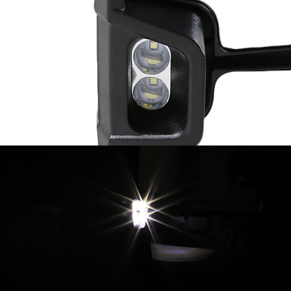 1999-2002 Chevrolet Silverado/Tahoe/Suburban/Avalanche GMC Sierra/Yukon/Yukon XL Power Heated Manual Extendable Chrome Towing Mirrors w/ Smoked Lens LED Turn Signal & Clearance Lights