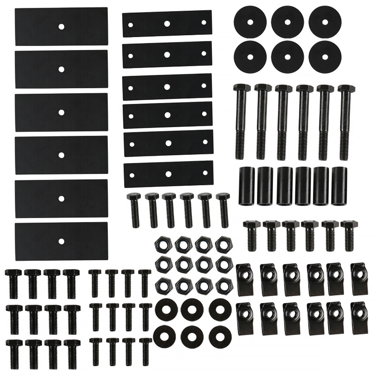 2010-2019 Ford Transit/Nissan NV Glossy Black Steel 3 Bar Roof Ladder Racks