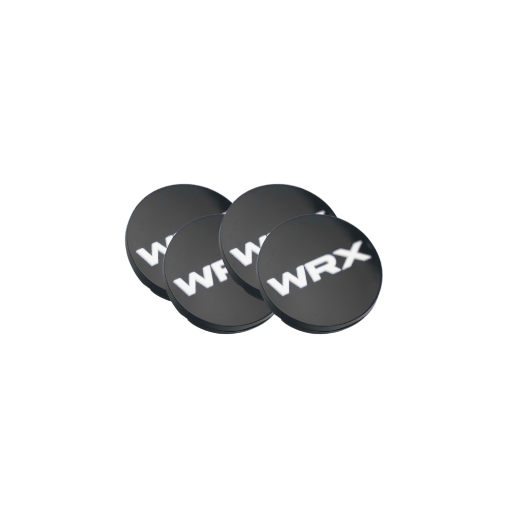 Racing Art [WRX,STI,BRZ] Factory Subaru Wheel Center Caps w/ WRX or STI Logo | Red, Blue, Neon Yellow, White
