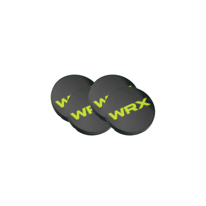 Racing Art [WRX,STI,BRZ] Factory Subaru Wheel Center Caps w/ WRX or STI Logo | Red, Blue, Neon Yellow, White