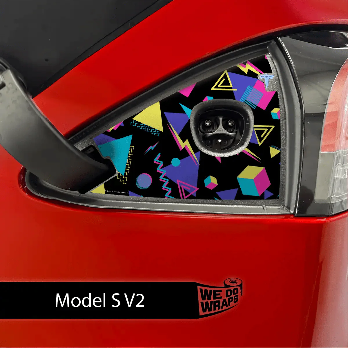 Rad 80s Tesla Charge Port Wrap | Model S