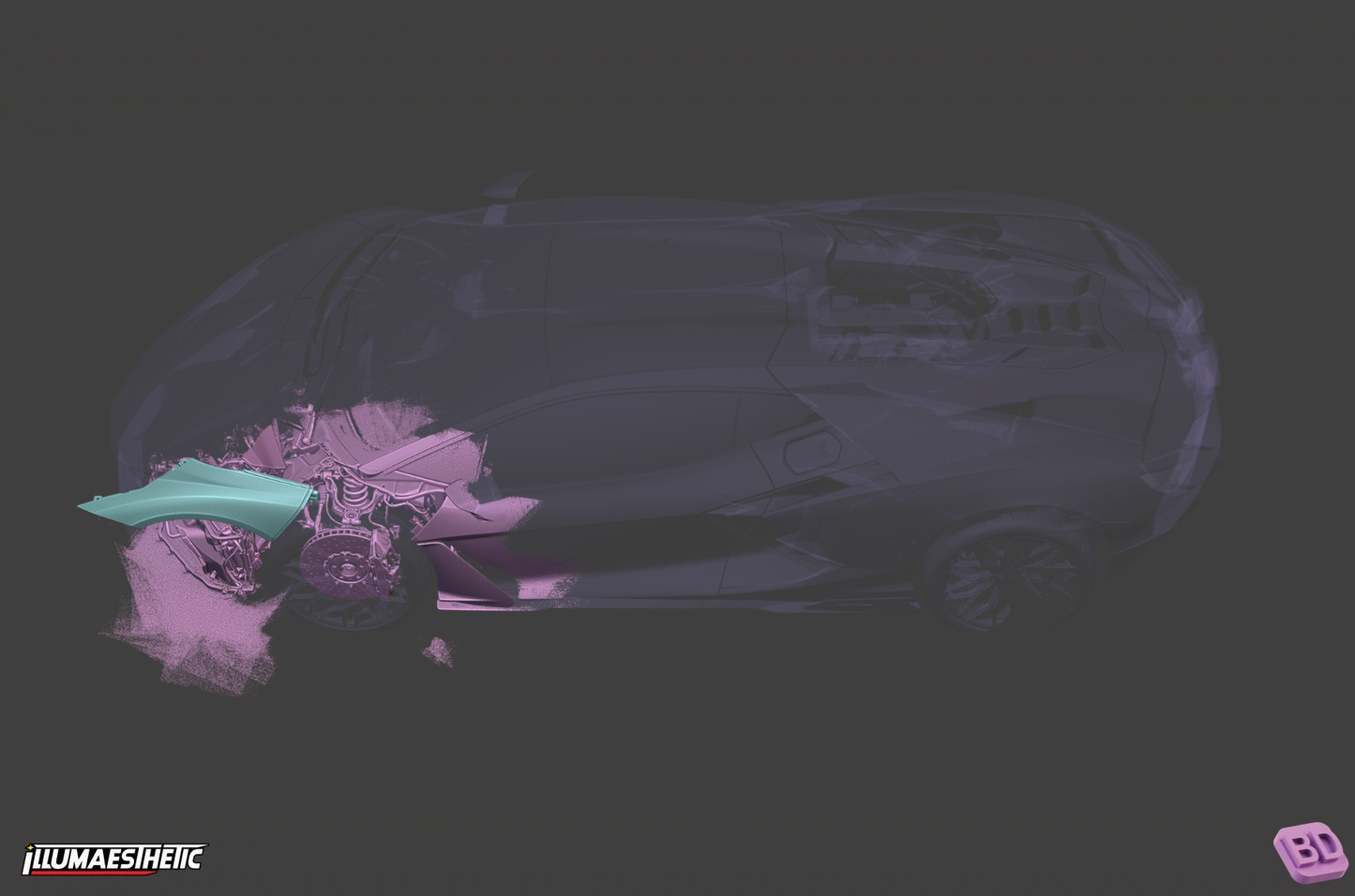 Lamborghini Revuelto 3D Scan (2023+)