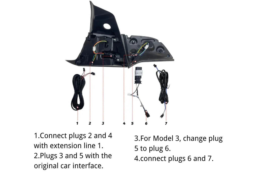 2017+ Tesla Model 3 and model Y Tail lights