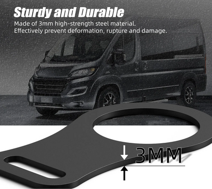 Fiat Ducato 250 / Citroen Jumper / Peugeot Boxer Steel Powder Coated Lock Fuse Tank Lid 3mm 2016 - 2021