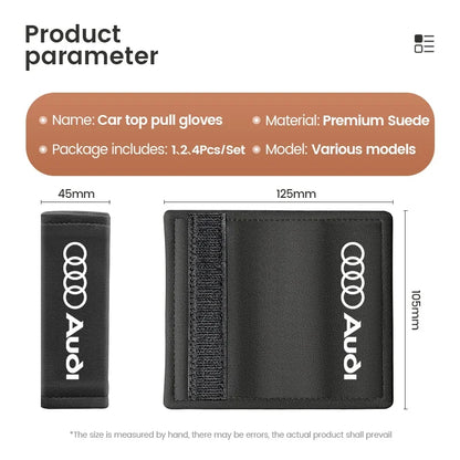 Audi PU Leather Car Roof Handle Protection Pull Glove Cover for A1 / A3 / A4 / A5 / A6 / A8 / S1 / S2 / S3 / S4 / S5 / S6 / S-Line / RS Models (B6 / B8 / C5)