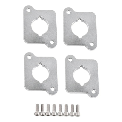 VW / Audi 1.8T 20V to 2.0 TFSI / R8 Coilpack Adapter Plate Set Billet Aluminum (Silver) for A3 / S3 / A4 / A6 / TT MK1 / Golf MK4 / GTI / Jetta / Beetle / Passat 1996 - 2011