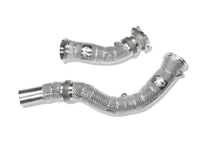 S55 Catless Downpipes with Heatshield for F8X M3 M4 & M2C