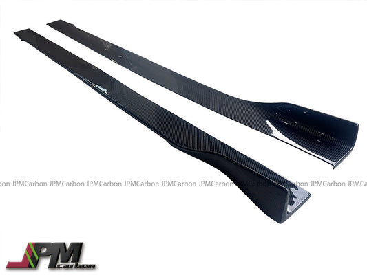 [JPMCarbon] DP Style Carbon Fiber Side Skirt Lips Fits For 2014-2020 Mercedes-Benz W222 Facelift S63 S65 Only