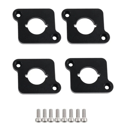 VW / Audi 1.8T 20V to 2.0 TFSI / R8 Coilpack Adapter Plate Set Billet Aluminum (Frosted Silver) for A3 / S3 / A4 / A6 / TT MK1 / Golf MK4 / GTI / Jetta / Beetle / Passat 1996 - 2011