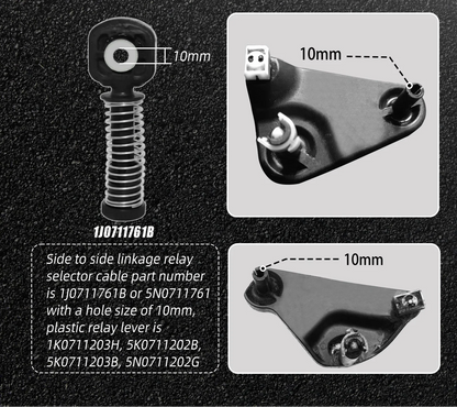 VW Golf MK7 / Jetta / Passat / Beetle / EOS / CC & Audi A3 / Q3 / TT Manual Transmission Billet Aluminium Shifter Bushing Kit (10mm Pin)