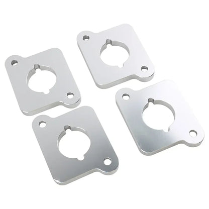 VW / Audi 1.8T 20V to 2.0 TFSI / R8 Coilpack Adapter Plate Set Billet Aluminum (Silver) for A3 / S3 / A4 / A6 / TT MK1 / Golf MK4 / GTI / Jetta / Beetle / Passat 1996 - 2011