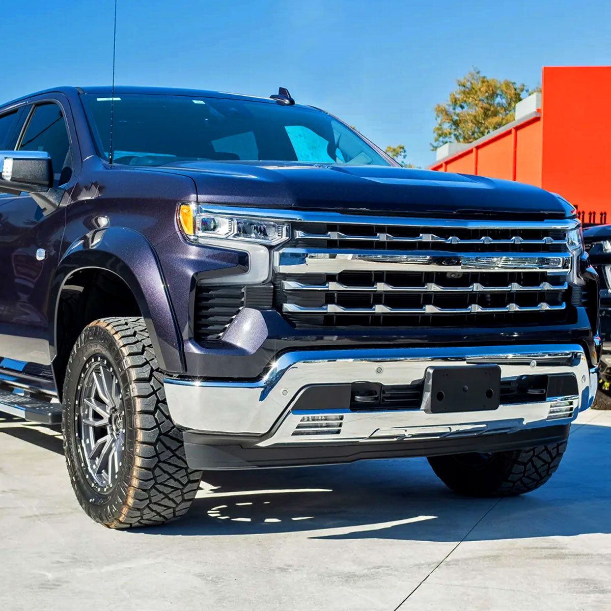 2022-2024 Chevrolet Silverado 1500 Chrome Front Bumper Lower Valance Skid Plate