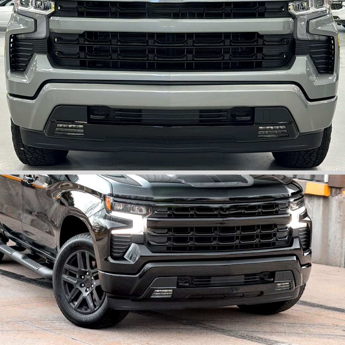 2022-2024 Chevrolet Silverado 1500 Black Front Bumper Lower Valance Skid Plate