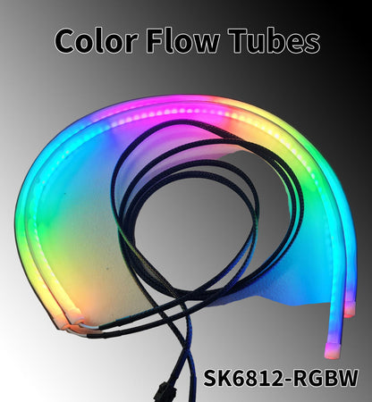 Color Flow Strips With Tubes Sk6812 Rgbw