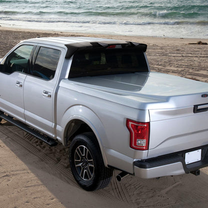 2009-2014 Ford F-150 Matte Black 3PC Rear Roof Spoiler Wing Kit