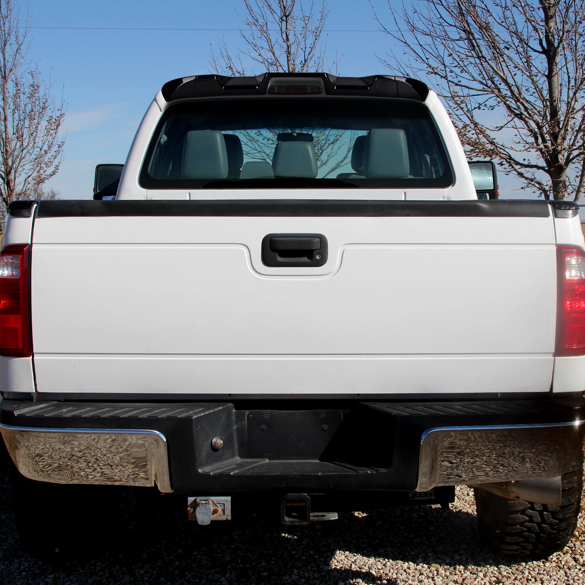 2011-2016 Ford F-250/F-350/F-450 1PC Rear Roof Glossy Black Truck Spoiler Wing Kit