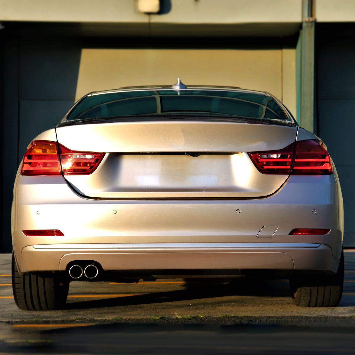 2014-2020 BMW F32 3 Series Coupe Glossy Black  M Perfromance Aesthetic  ABS Rear Trunk  Spoiler