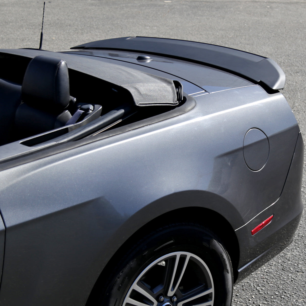 2010-2014 Ford Mustang Matte Black ABS Factory GT500 Style Rear Spoiler