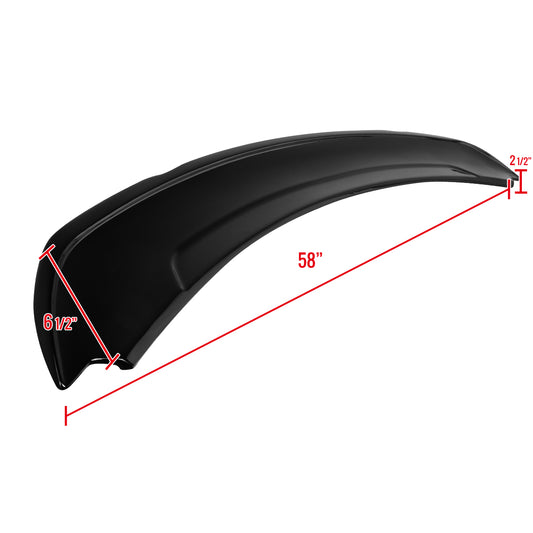 2015-2022 Ford Mustang GT350 Glossy Black Track Style Rear Spoiler