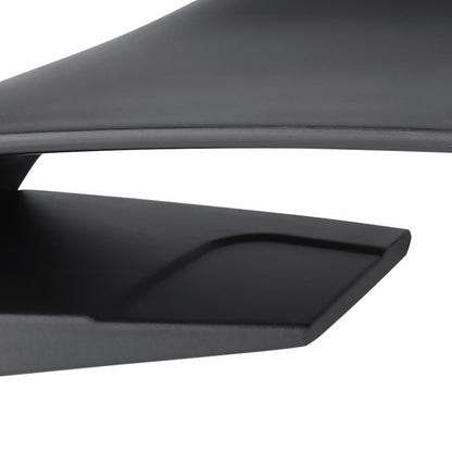2015-2022 Ford Mustang Matte Black ABS GT350R Style 3PC Rear Spoiler Wing