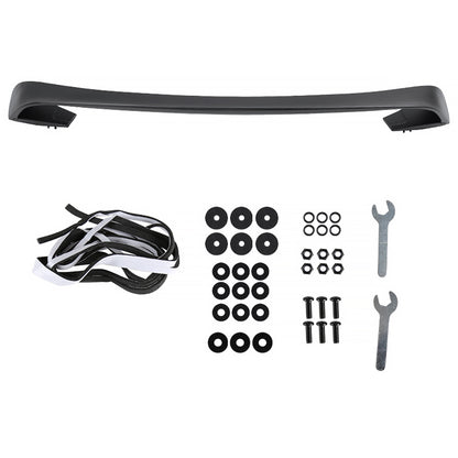 2015-2022 Ford Mustang Matte Black ABS GT350R Style 3PC Rear Spoiler Wing