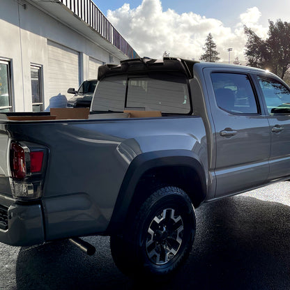 2016-2022 Toyota Tacoma Rear Roof Glossy Black Truck Spoiler Wing Kit