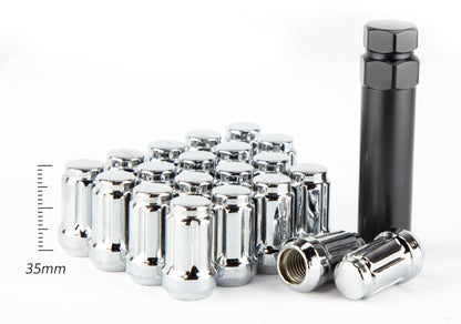 Aodhan Spline Lug nuts Set - Conical Seat ,35mm Overall Size
