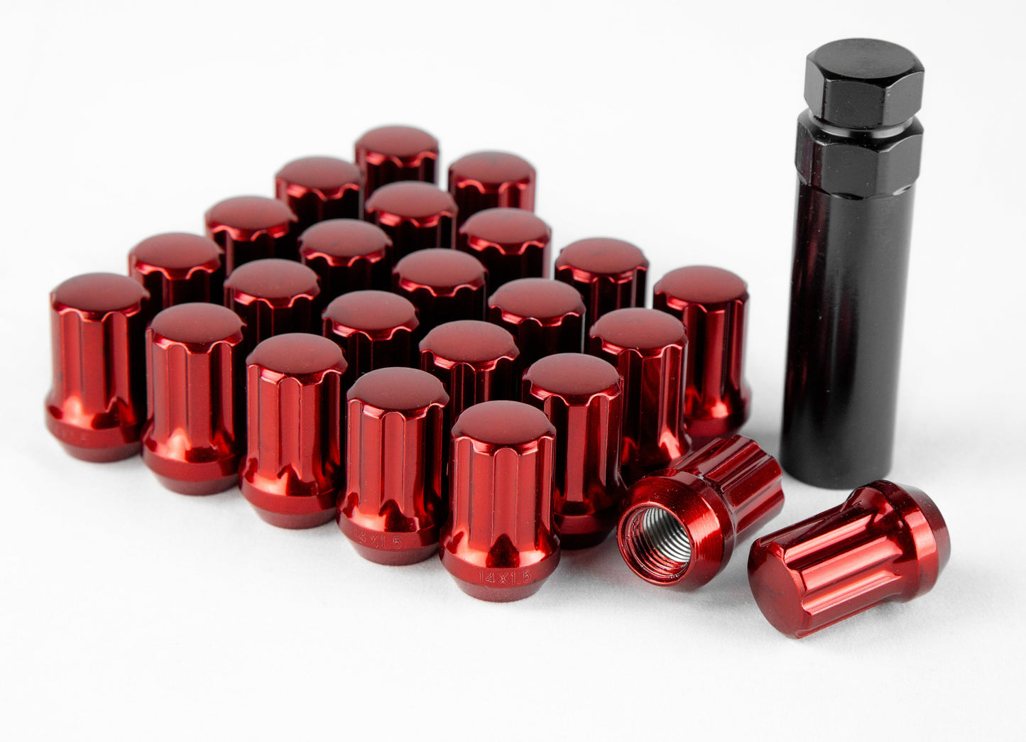 Aodhan Spline Lug nuts Set - Conical Seat ,35mm Overall Size