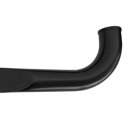 2009-2014 Ford F-150 Super Cab 3" Black Stainless Steel Side Step Nerf Bars