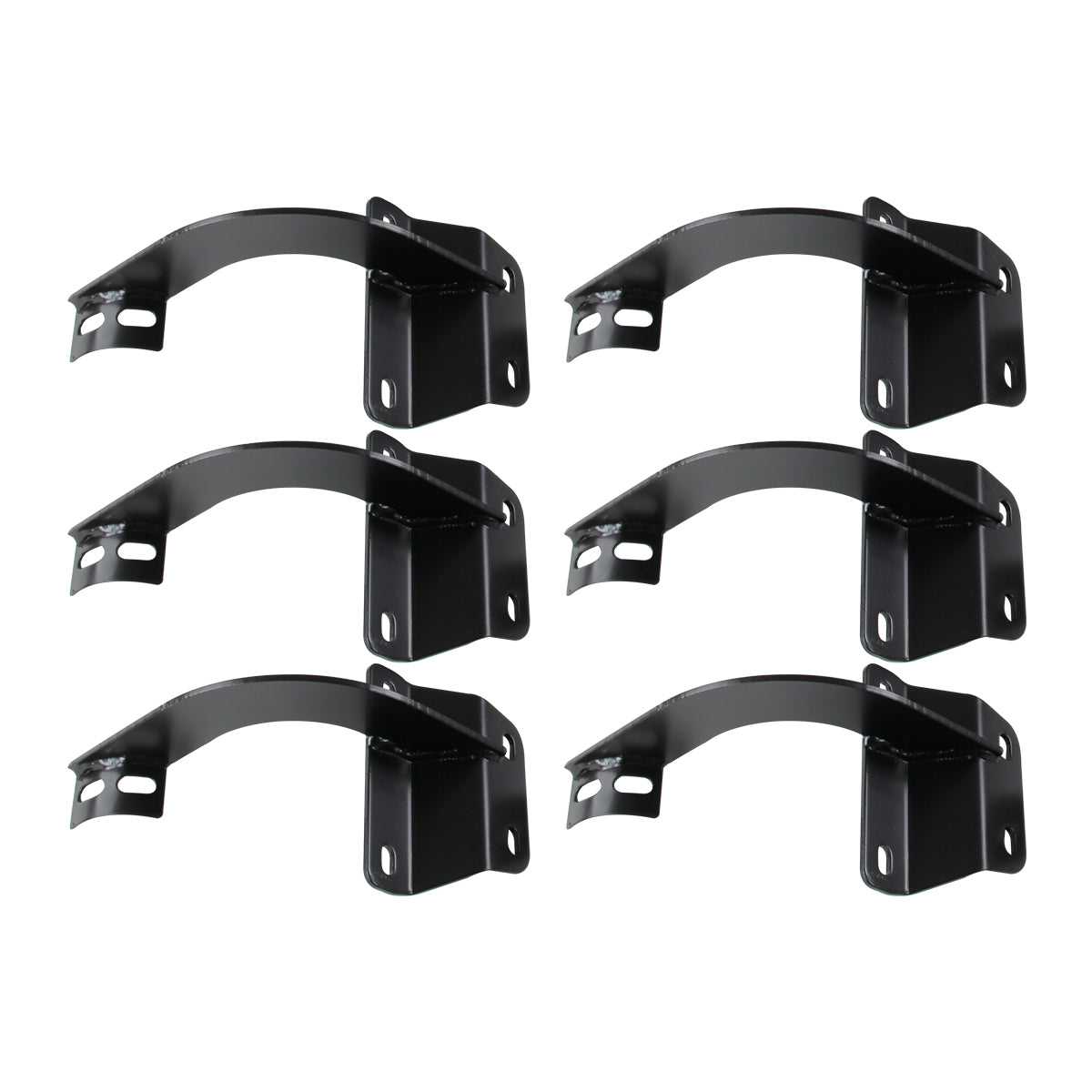2015-2021 Ford F-150/F-250/F-350/F-450/F-550 Crew/SuperCrew Cab 3" Black Stainless Steel Side Step Nerf Bars