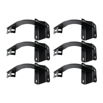2015-2021 Ford F-150/F-250/F-350/F-450/F-550 Crew/SuperCrew Cab 3" Black Stainless Steel Side Step Nerf Bars