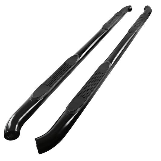 2005-2024 Nissan Frontier Crew Cab 3" Black Stainless Steel Side Step Nerf Bars