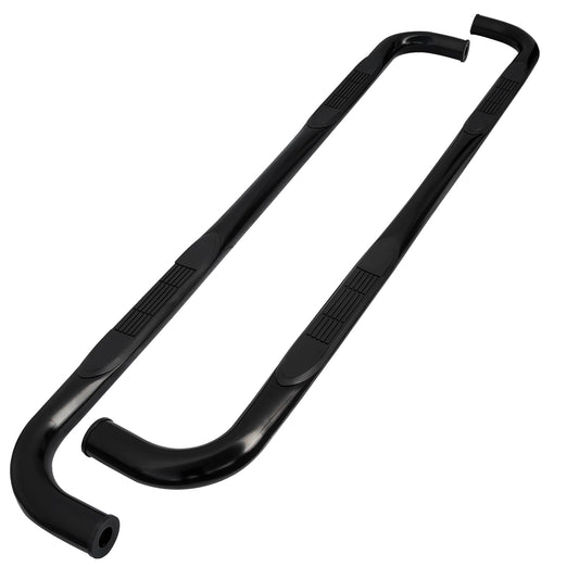 2019-2021 Chevrolet Silverado/GMC Sierra Double Cab 3" Black Stainless Steel Side Step Nerf Bars