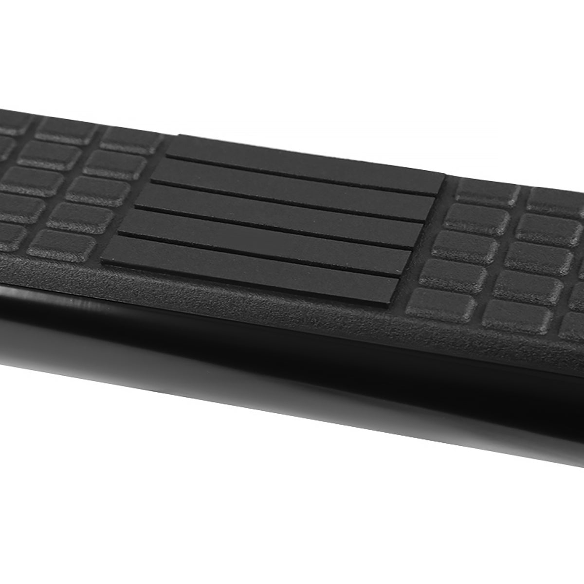 2015-2024 Ford F-150/F-250/F-350/F-450/F-550 Crew/SuperCrew Cab 4" Black Stainless Steel Side Step Nerf Bars