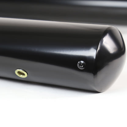 2015-2024 Ford F-150/F-250/F-350/F-450/F-550 Crew/SuperCrew Cab 4" Black Stainless Steel Side Step Nerf Bars