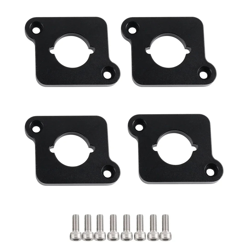 VW / Audi 1.8T 20V to 2.0 TFSI / R8 Coilpack Adapter Plate Set Billet Aluminum (Silver) for A3 / S3 / A4 / A6 / TT MK1 / Golf MK4 / GTI / Jetta / Beetle / Passat 1996 - 2011