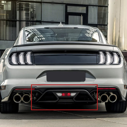 Ford Mustang GT / GT Premium / GT V8 Rear Bumper Diffuser Aero Foil Kit 2018 - 2023 (2-Piece ABS)