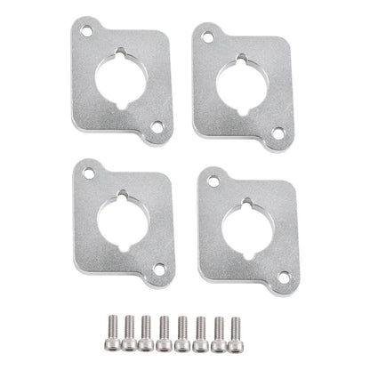 VW / Audi 1.8T 20V to 2.0 TFSI / R8 Coilpack Adapter Plate Set Billet Aluminum (Frosted Silver) for A3 / S3 / A4 / A6 / TT MK1 / Golf MK4 / GTI / Jetta / Beetle / Passat 1996 - 2011