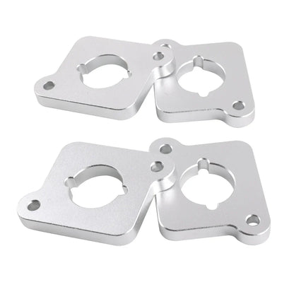 VW / Audi 1.8T 20V to 2.0 TFSI / R8 Coilpack Adapter Plate Set Billet Aluminum (Frosted Silver) for A3 / S3 / A4 / A6 / TT MK1 / Golf MK4 / GTI / Jetta / Beetle / Passat 1996 - 2011