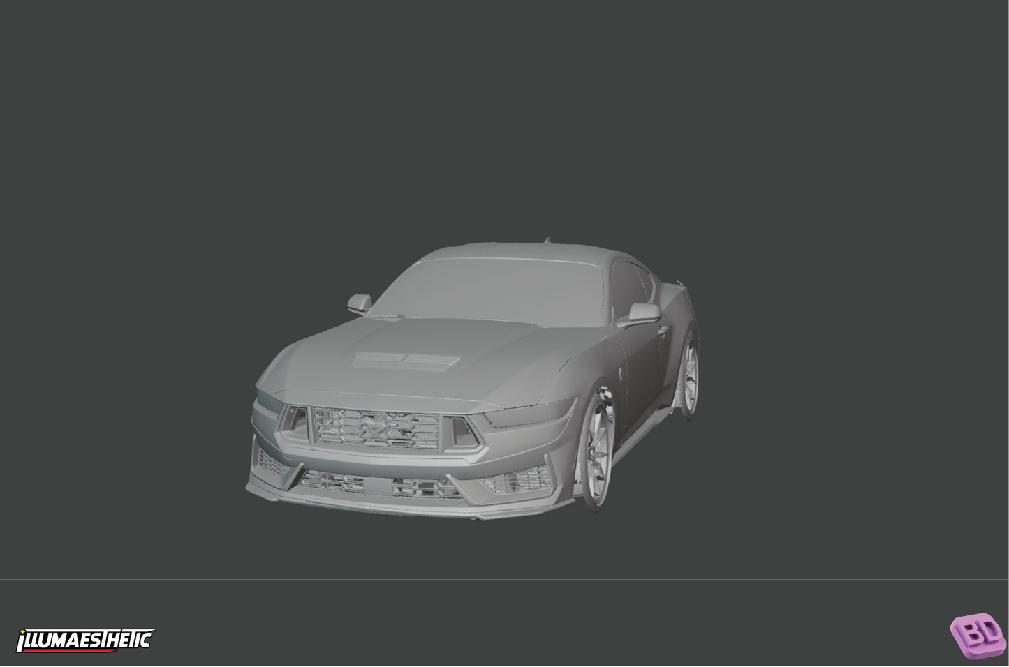 Ford Mustang Dark Horse (S650) 3D Scan (2024+)