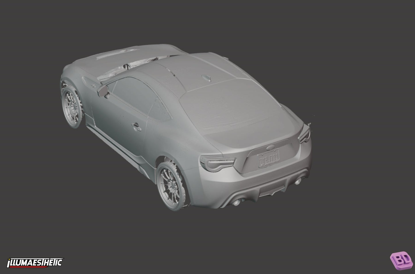 Subaru BRZ / Scion FRS / Toyota GT86 (ZC6 / ZN6) 3D Scan (2013-2020)