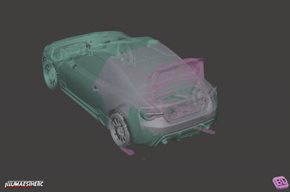 Subaru BRZ / Scion FRS / Toyota GT86 (ZC6 / ZN6) 3D Scan (2013-2020)