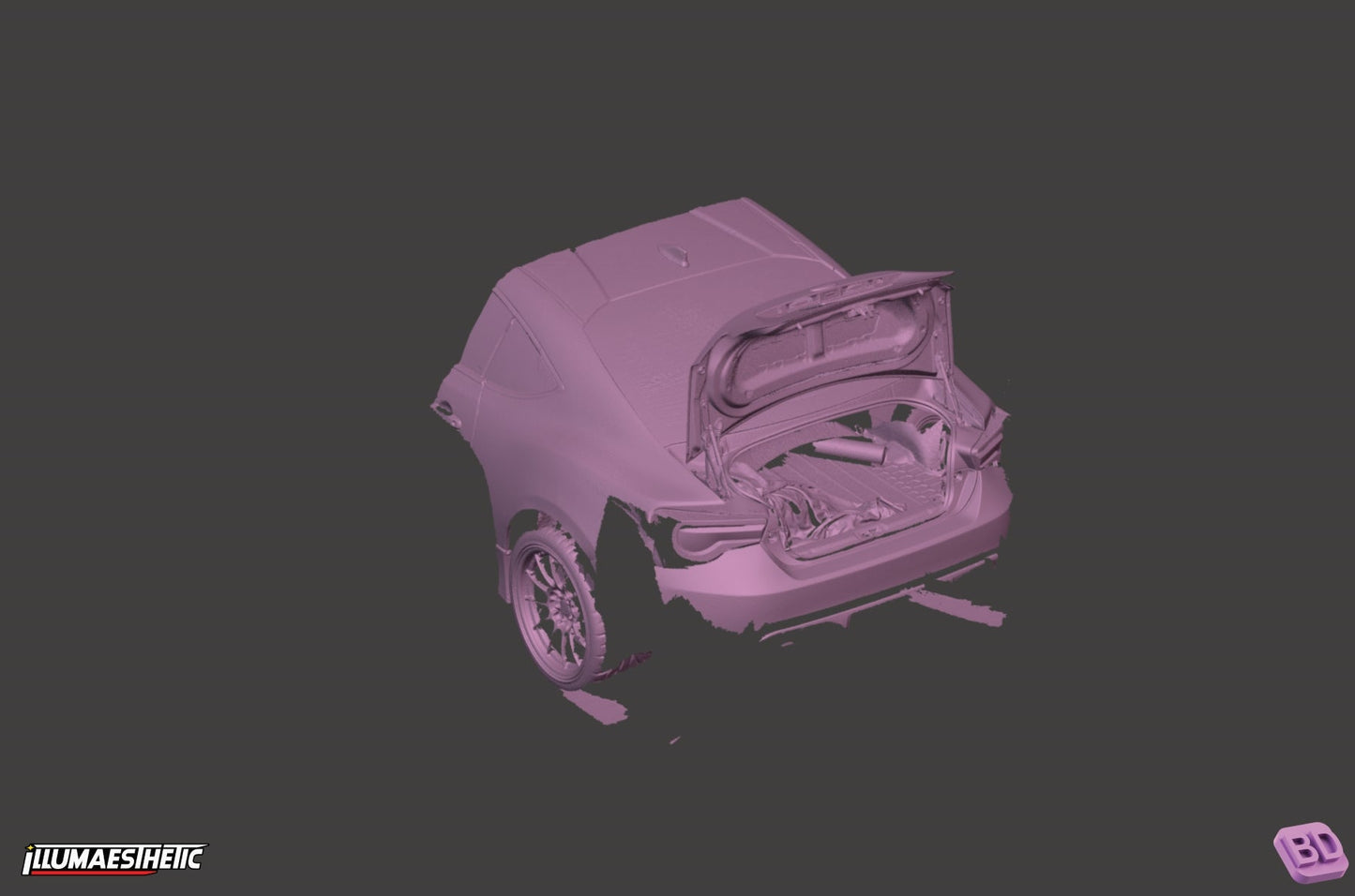 Subaru BRZ / Scion FRS / Toyota GT86 (ZC6 / ZN6) 3D Scan (2013-2020)