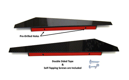 BMW Carbon Fiber Rear Bumper Splitter Extensions Gloss Wet (Plain)