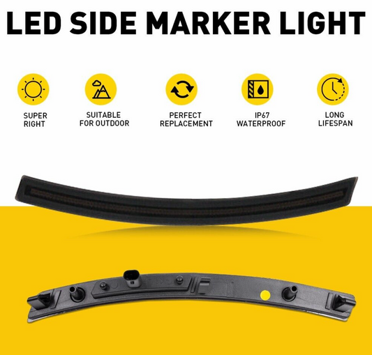 CORVETTE 14-19 FRONT/REAR SMOKED LED SIDE MARKER