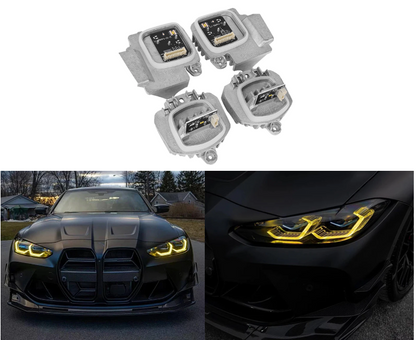iCBL Yellow CSL Headlight DRL Module - BMW G80 M3 & G82 / G83 M4 Laserlight Daylight Headlight 9851048 9851047