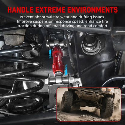 Toyota 4Runner Billet Aluminum Rear Upper Adjustable Control Arms 2010 - 2024 (On-Vehicle Adjustable -5mm / +20mm / Replaces 48710-60160)