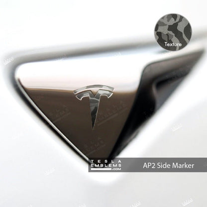 3M Shadow Black Camo Tesla Autopilot Camera Side Marker Decals (2pcs)