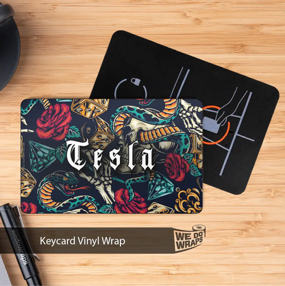 Skull & Roses Tattoo Art | NFC Key Card Wrap
