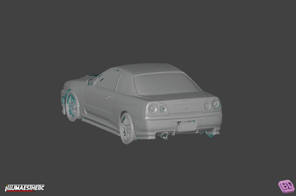 Nissan Skyline GT-T Coupe (ER34) 3D Scan (1998-2001)